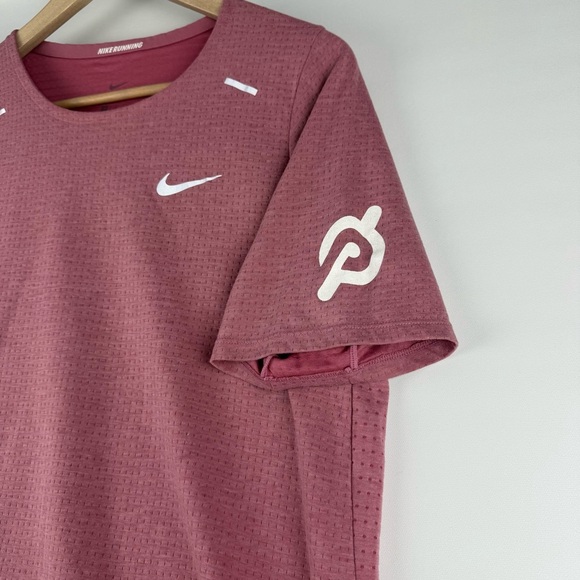 Nike x Peloton Women’s Dri-FIT Running Shirt Maroon Red Size Medium - Picture 5 of 6